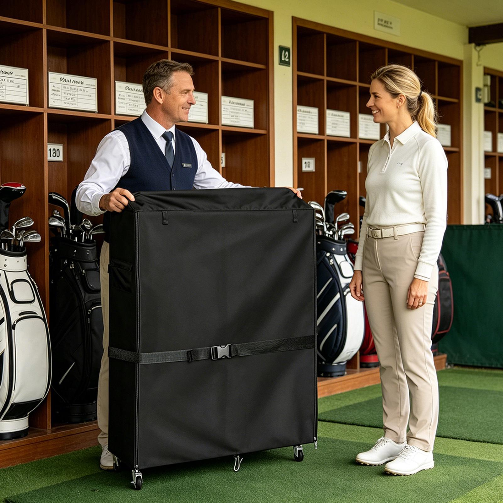 Golf Bag Storage Cover Oxford  - Golf Equipment Garage Organizer 评论和价格