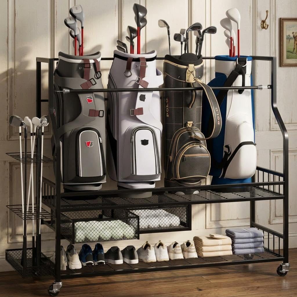 Golf Bag Storage Garage Organi - Golf Equipment Garage Organizer 评论和价格
